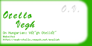 otello vegh business card